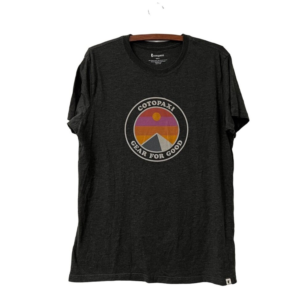 Cotapaxi Gray Mountain Gear For Good Organic Cotton Short Sleeve Tshirt Large